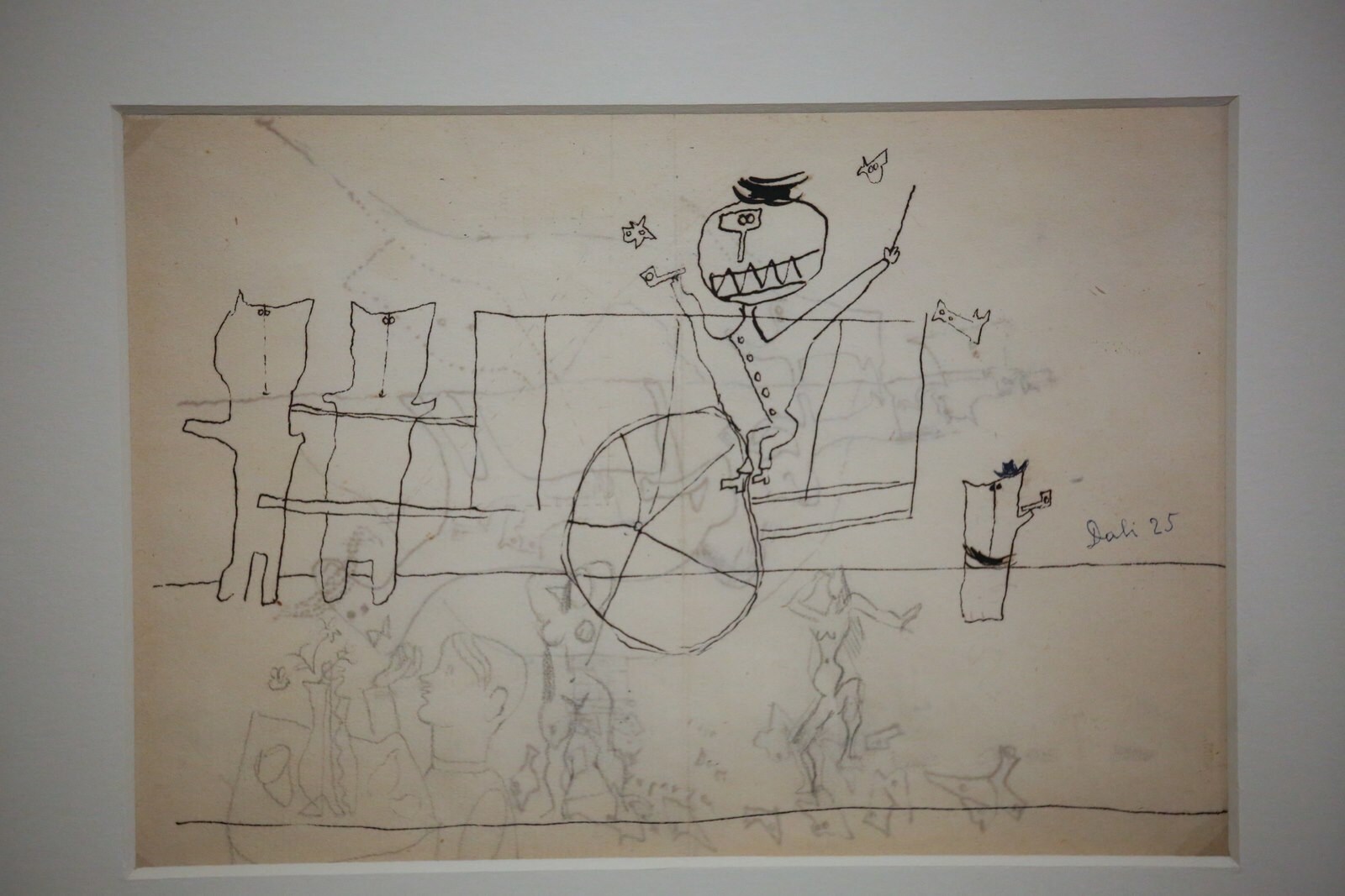 'La carreta', uno de los dibujos de Dalí que conforman la famosa serie de 'Los putrefactos'. Depósito del Museo Reina Sofía en la Residencia de Estudiantes. 