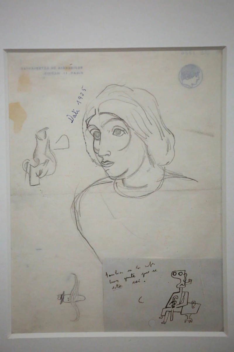 'También en los cafés hay gente que está así', uno de los dibujos de Dalí que conforman la famosa serie de 'Los putrefactos'. Depósito del Museo Reina Sofía en la Residencia de Estudiantes. 