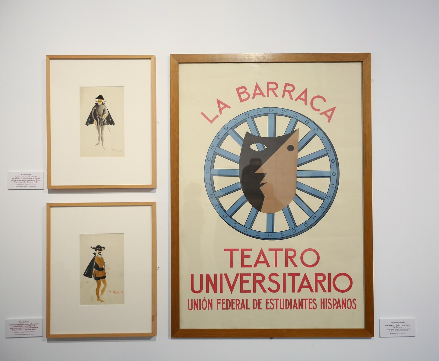 Cartel y dibujos para el Teatro Universitario La Barranca, de Benjamín Prados. Residencia de Estudiantes.