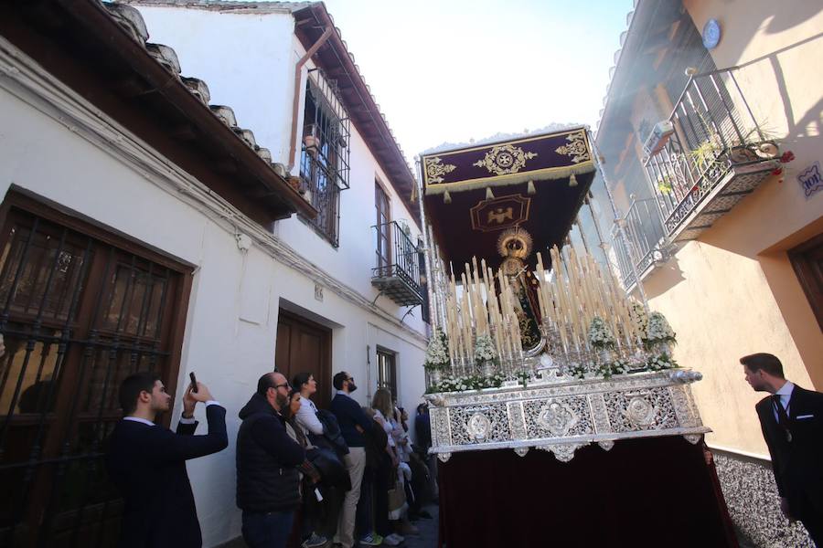 La Real Hermandad del Santo Via-Crucis, cofradía de Nazarenos de Nuestro Padre Jesús de la Amargura, María Santísima de las Lágrimas y Nuestra Señora de los reyes.