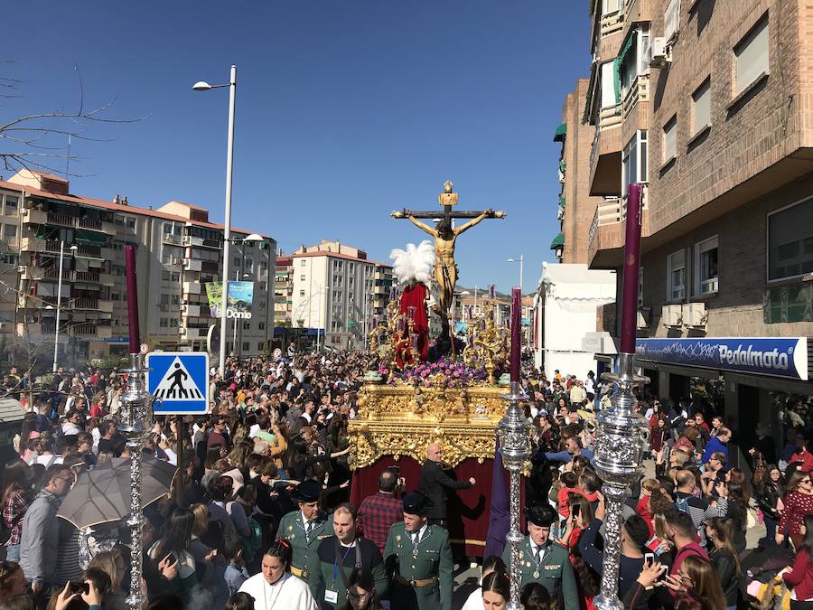 El Cristo de la Lanzada y María Santísima de la Caridad abren el Martes Santo desde la parroquia de Nuestra Señora de los Dolores