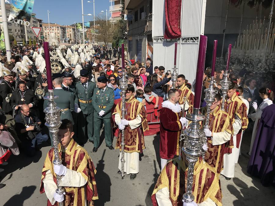 El Cristo de la Lanzada y María Santísima de la Caridad abren el Martes Santo desde la parroquia de Nuestra Señora de los Dolores