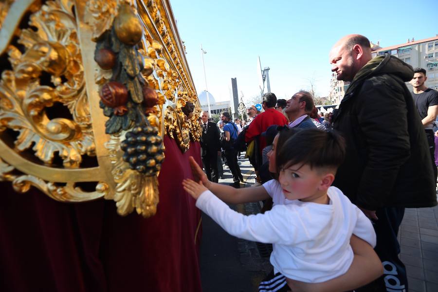 El Cristo de la Lanzada y María Santísima de la Caridad abren el Martes Santo desde la parroquia de Nuestra Señora de los Dolores