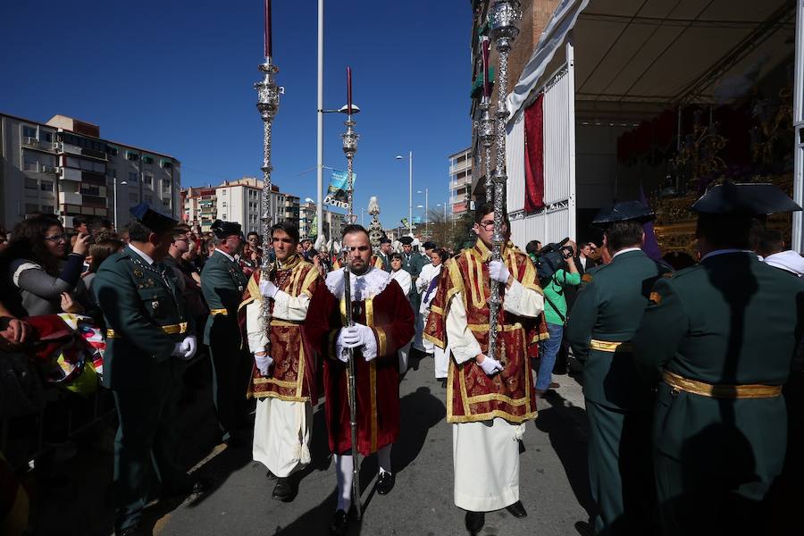 El Cristo de la Lanzada y María Santísima de la Caridad abren el Martes Santo desde la parroquia de Nuestra Señora de los Dolores