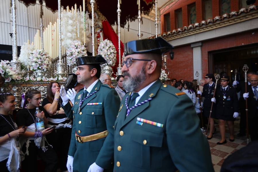 El Cristo de la Lanzada y María Santísima de la Caridad abren el Martes Santo desde la parroquia de Nuestra Señora de los Dolores