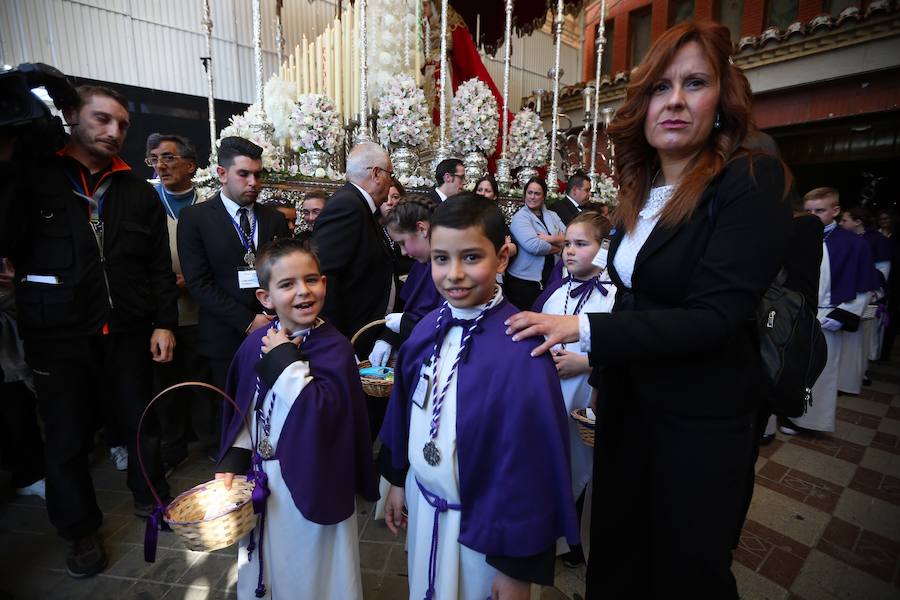 El Cristo de la Lanzada y María Santísima de la Caridad abren el Martes Santo desde la parroquia de Nuestra Señora de los Dolores