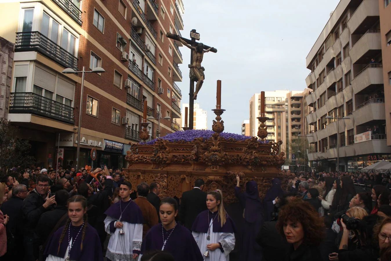 La hermandad recorre el casco histórico de Almería