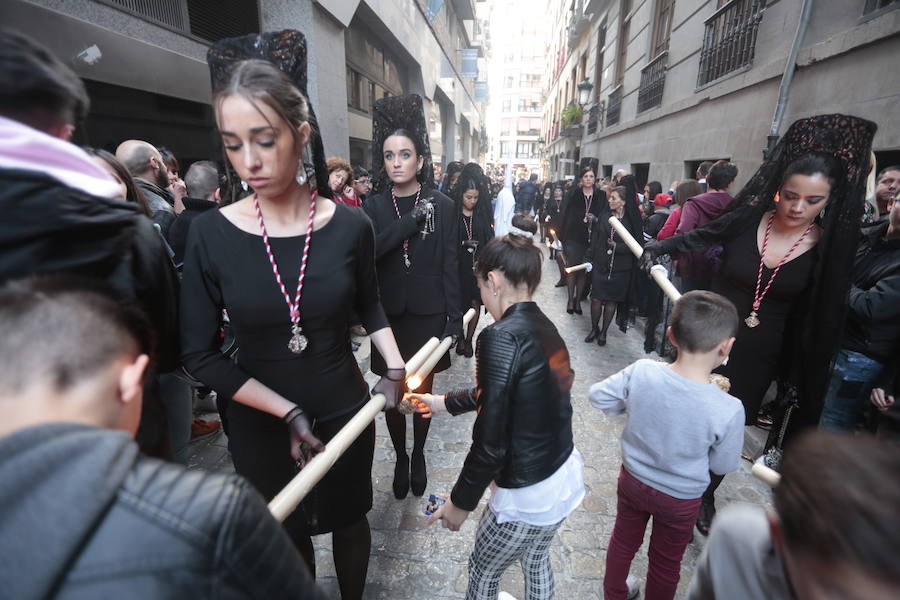 La hermandad de Nuestro Padre Jesús del Perdón y María Santísima de la Aurora Coronada procesiona este Jueves Santo