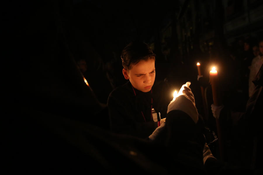 La hermandad del Señor San José y Ánimas y cofradía del Santísimo Cristo de la Misericordia procesiona en la madrugada del Jueves Santo al Viernes Santo