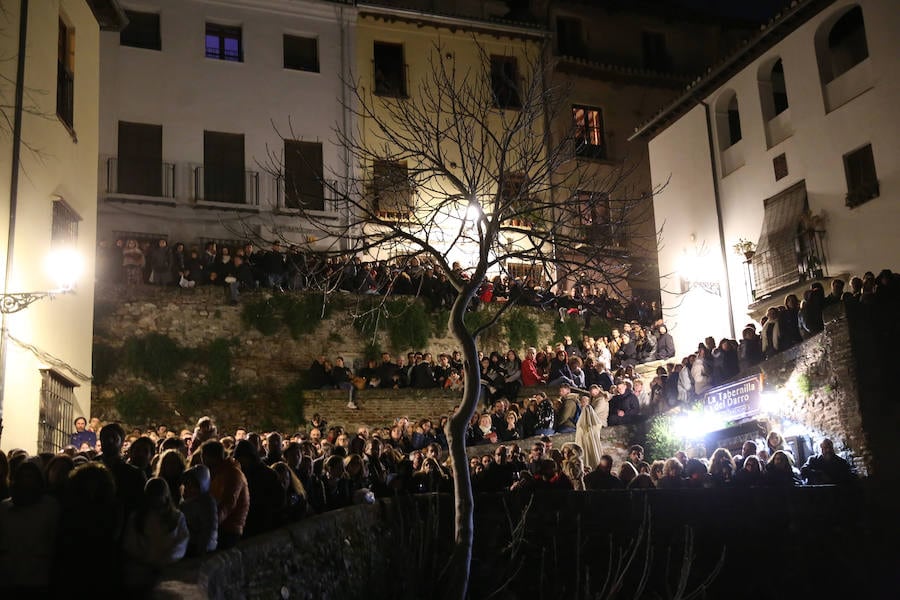 La hermandad del Señor San José y Ánimas y cofradía del Santísimo Cristo de la Misericordia procesiona en la madrugada del Jueves Santo al Viernes Santo