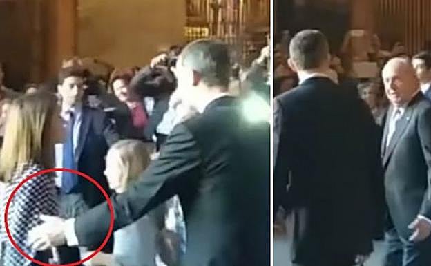 El oculto y nuevo vídeo que muestra otro punto de vista el encontronazo entre Letizia y doña Sofía