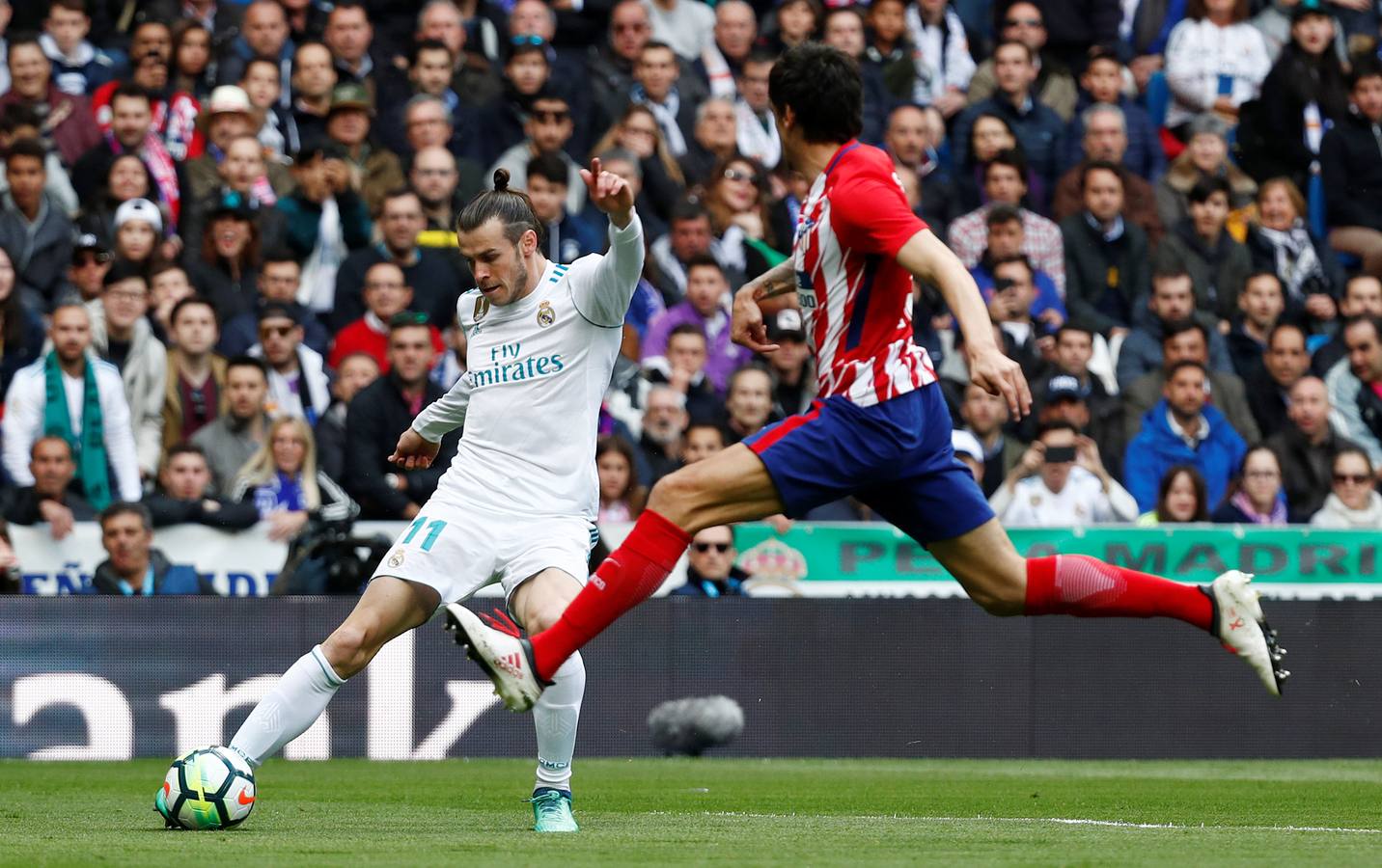 Las mejores imágenes del partido de la 31ª jornada entre el Real Madrid y el Atlético. 