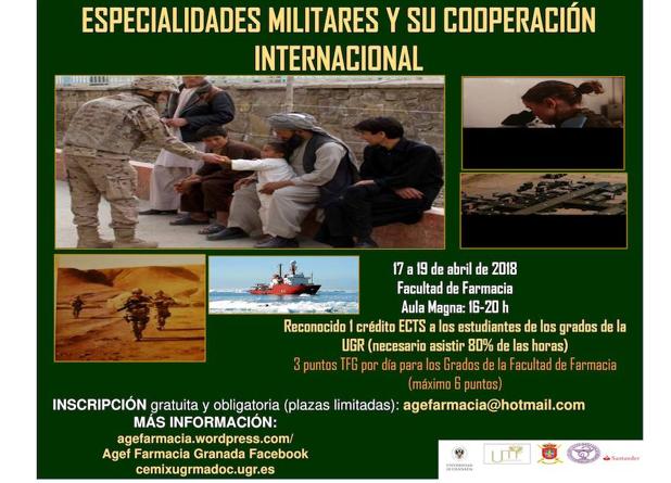 La UGR oferta el curso 'Especialidades Militares y su Cooperación Internacional'