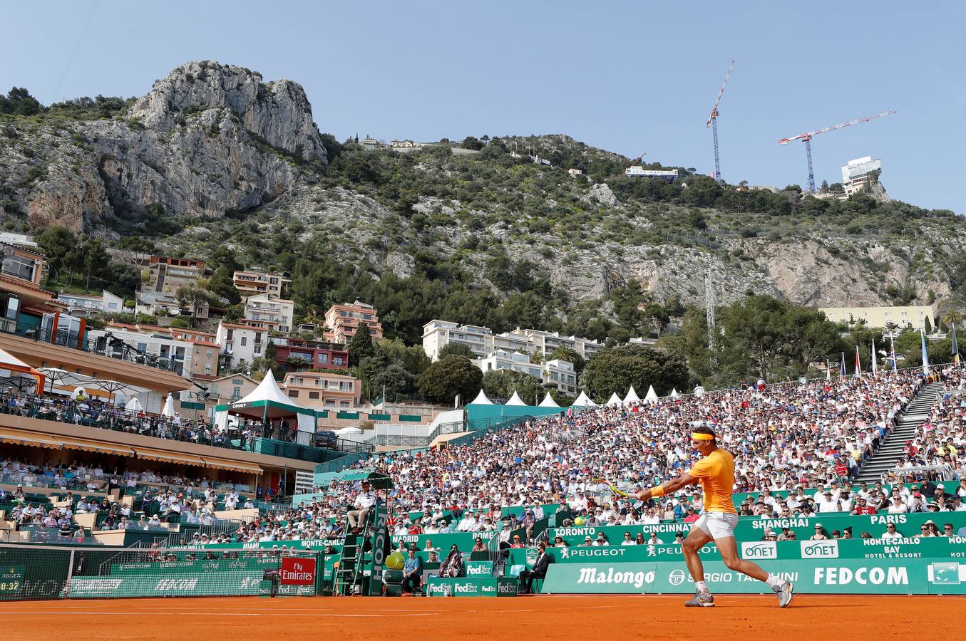 Rafa Nadal busca su undécimo título en el MAsters 1000 de Montecarlo. SU primer partido ha sido ante Bedene.