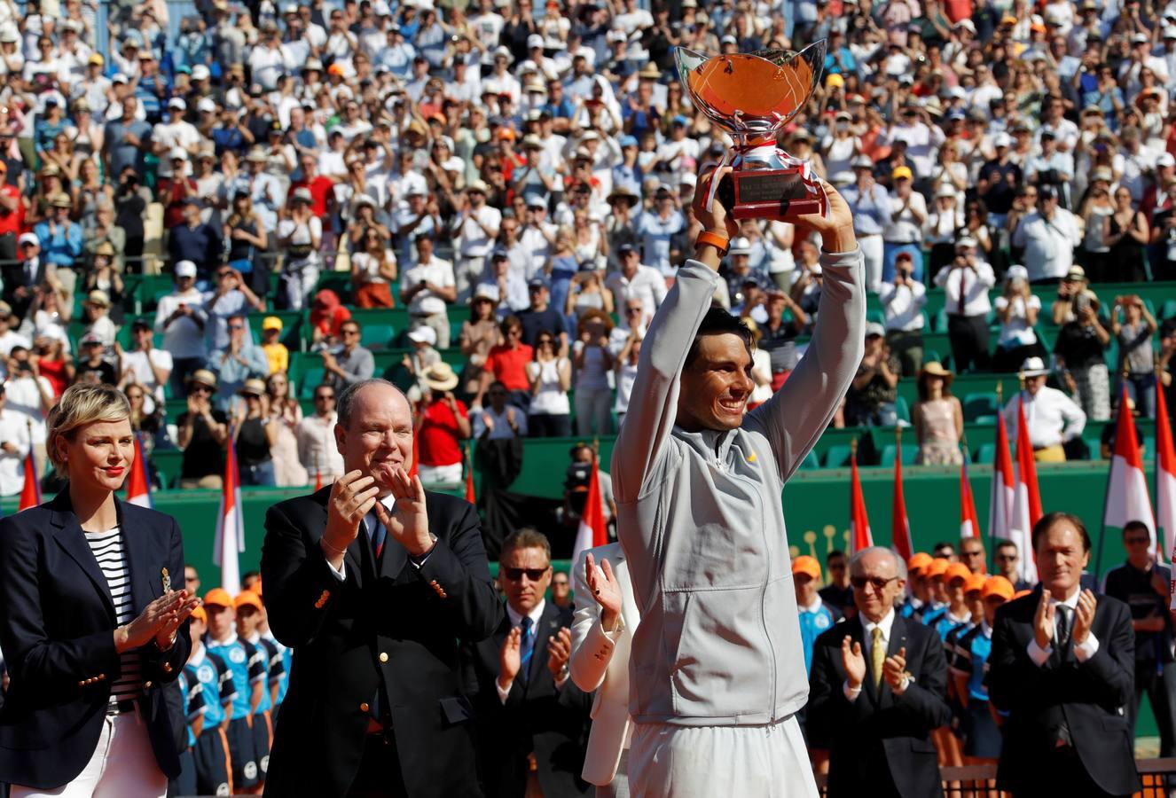 Las mejores imágenes de la final del Master 1.000 de Montecarlo entre el español Rafa Nadal y el japonés Kei Nishikori.