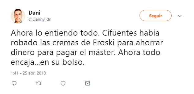 Las redes no han tardado en tirar de humor para contar lo sucedido con Cifuentes