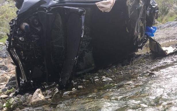 Estado en que quedó el coche.