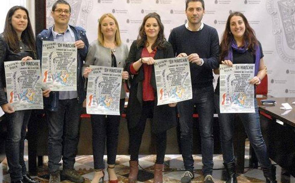 Presentación del cartel del Festival En Marcha el pasado lunes. 