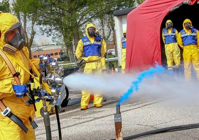 Imagen secundaria 1 - Demostración del sistema español que elimina la contaminación del aire.