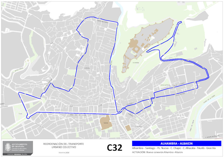 Proyecto de reordenación de líneas de autobuses de Granada