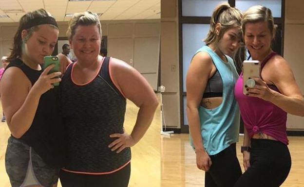 El truco de esta madre y su hija para perder 80 kilos entre las dos: «Somos un equipo»
