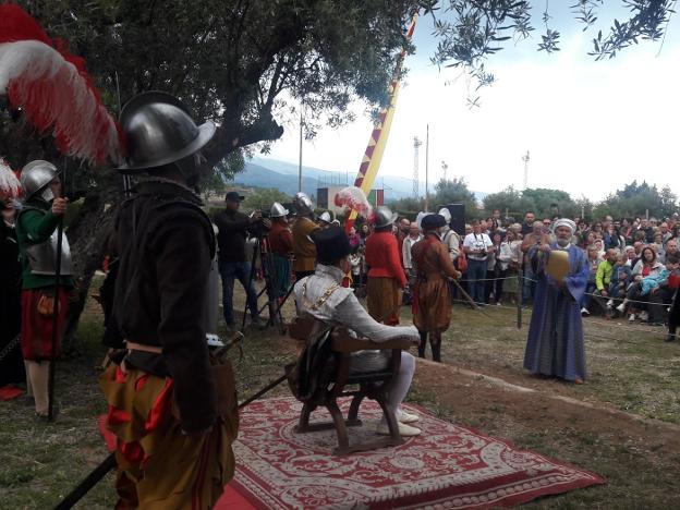 Escenificación de la Paz de las Alpujarras, uno de los actos más destacados del fin de semana en el municipio de Padules.