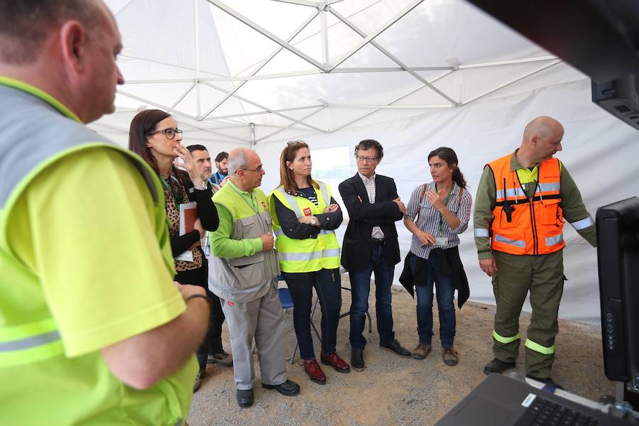 Simulacro de incendio forestal nivel uno del operativo Infoca conjuntamente con el 112