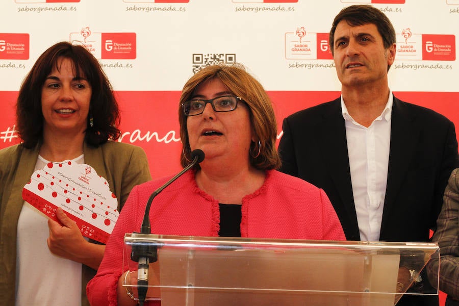 La diputada provincial de Desarrollo Sostenible y Empleo, Ana Muñoz, ha inaugurado el espacio destinado a la plataforma en la caseta de Diputación en la Feria del Corpus 2018. Más fotos de Corpus,  en este enlace