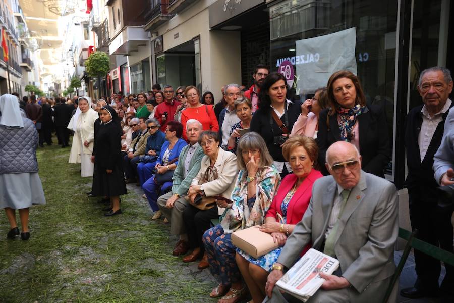 El extenso cortejo ha mezclado los elementos civiles y religiosos en un colorido desfile que ha sido seguido por miles de personas en la calle. Puede ver más fotos del Corpus en  este enlace . 