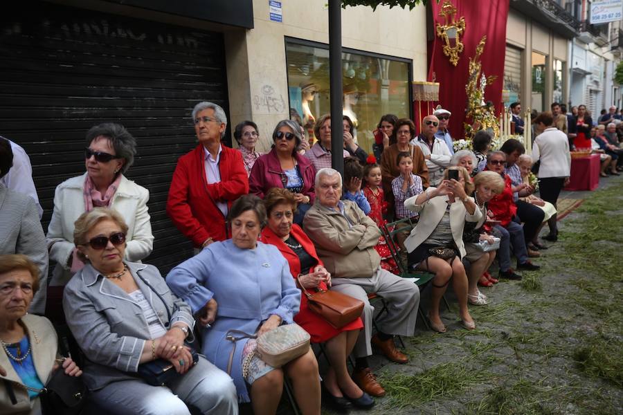 El extenso cortejo ha mezclado los elementos civiles y religiosos en un colorido desfile que ha sido seguido por miles de personas en la calle. Puede ver más fotos del Corpus en  este enlace . 