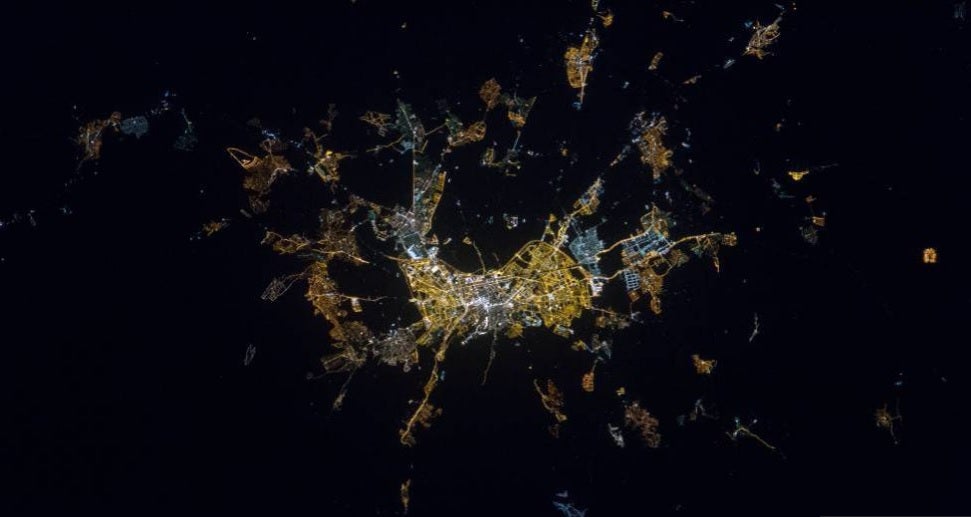 La Nasa publica unas espectaculares imágenes de la provincia de Granada. 