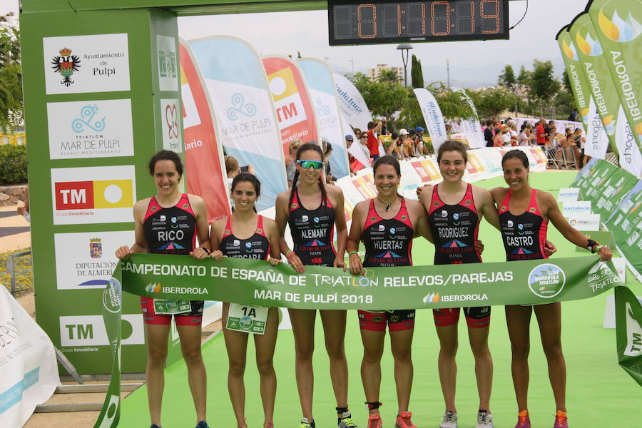 San Juan de los Terreros, sede del Campeonato de España, con más de 1.000 triatletas