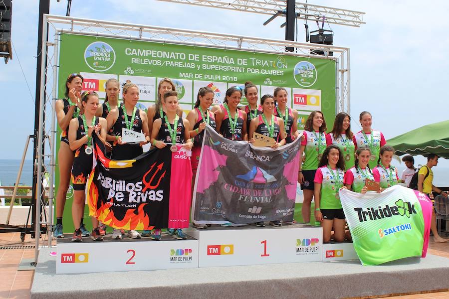 San Juan de los Terreros, sede del Campeonato de España, con más de 1.000 triatletas