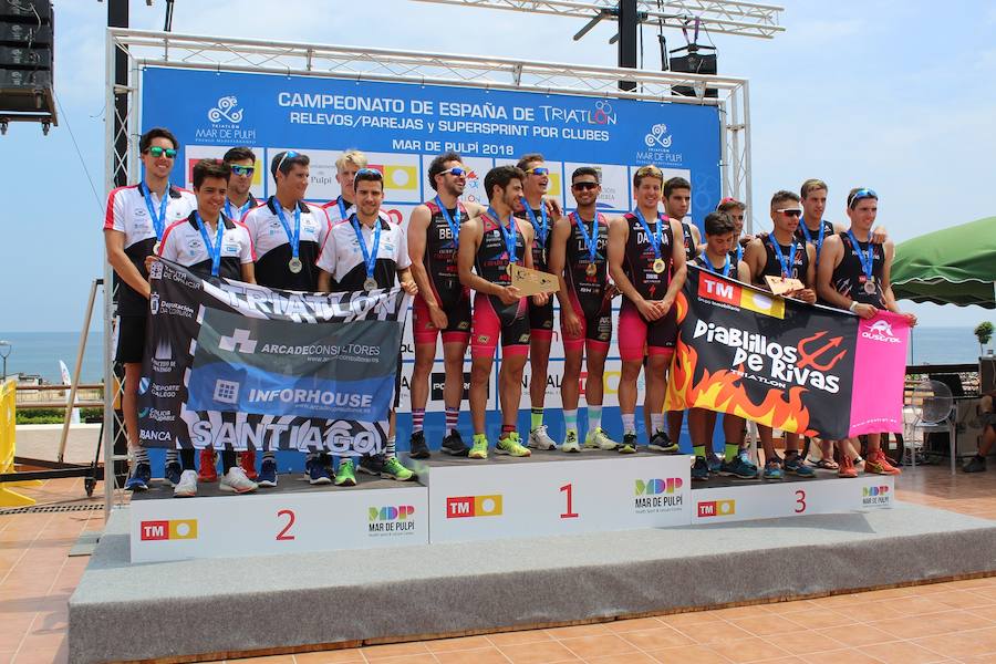 San Juan de los Terreros, sede del Campeonato de España, con más de 1.000 triatletas