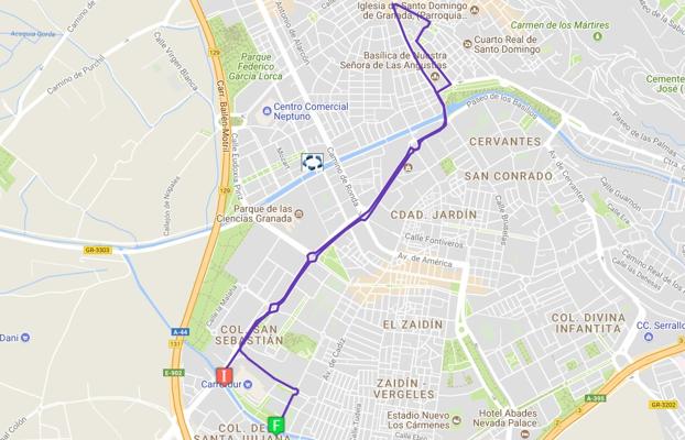 Recorrido de la Carrera de la Mujer