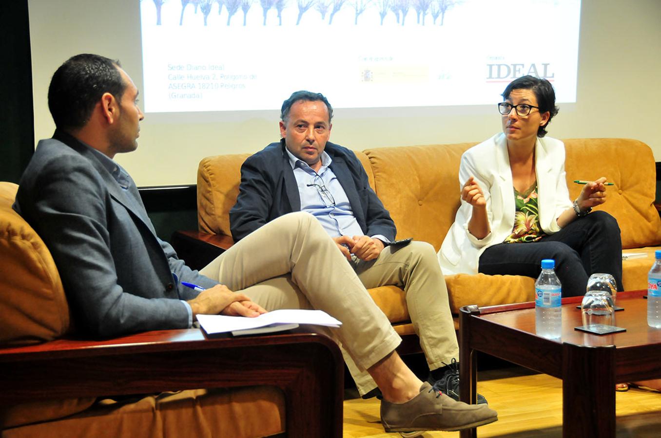 Andrés Ferrer, Antonio Bueno y Ángela Guevara