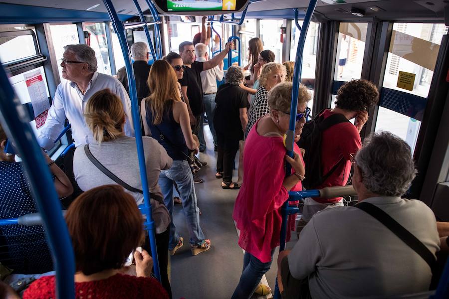 Primeras imágenes de los vehículos en sus rutas actuales.