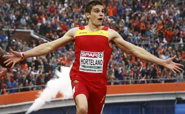 Bruno Hortelano, tras ganar el oro en el pasado Europeo 