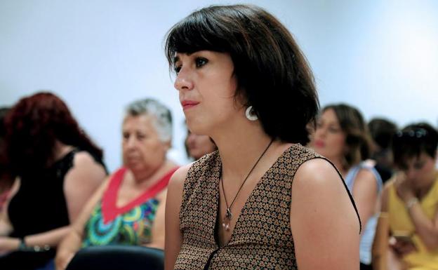 Juana Rivas cuando compareció en el Juzgado de lo Penal 1 de Granada el pasado 18 de julio.