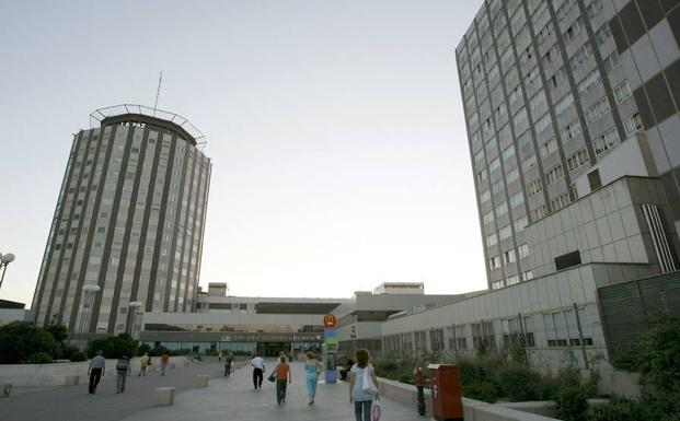 Vista del hospital de La Paz, en Madrid. 