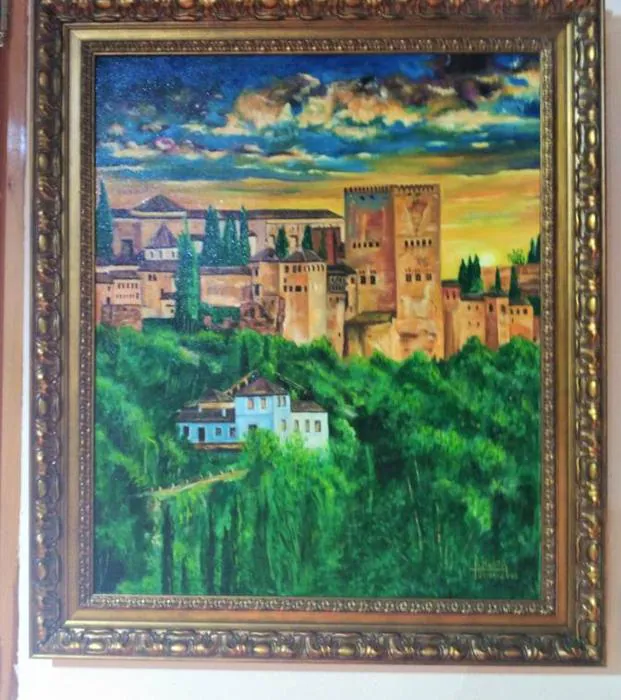 Una obra al óleo del pintor José Martín.