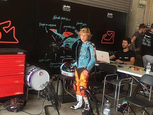 El joven piloto de Los Villares, Jesús Torres. 