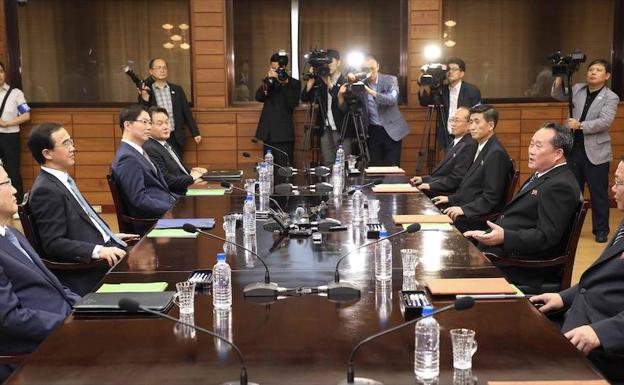Reunión entre Corea del Norte y Corea del Sur.