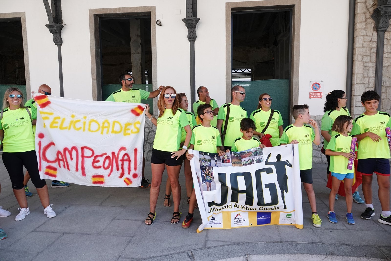 Este ha sido el recibimiento a la medallista.