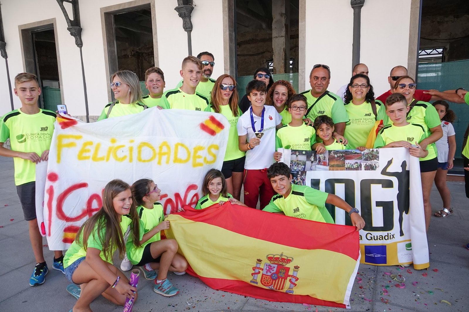 Este ha sido el recibimiento a la medallista.