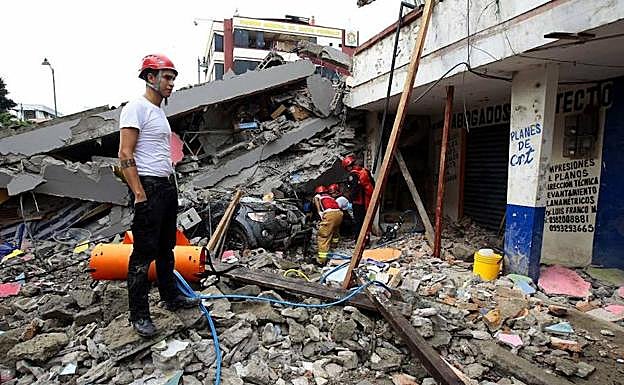 Imágen de archivo de las consecuencias de un terremoto