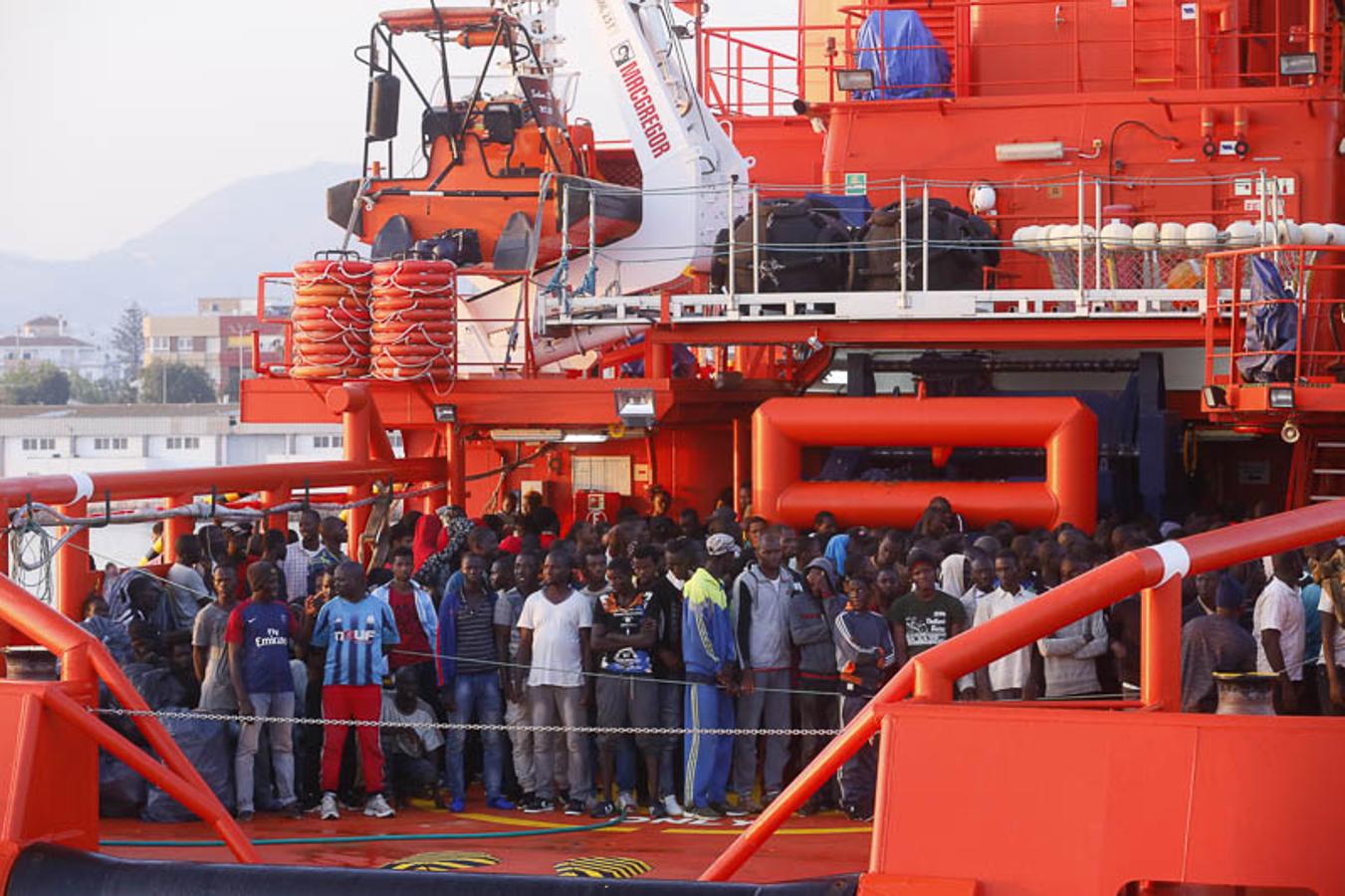 Entre ellos 50 mujeres y nueve niños de corta edad