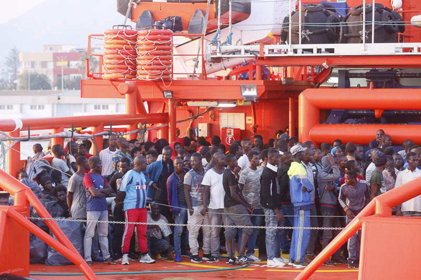 Entre ellos 50 mujeres y nueve niños de corta edad