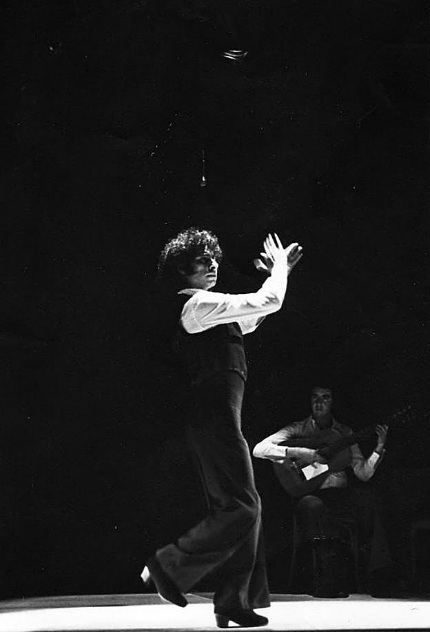 Mario Maya, en plena actuación.