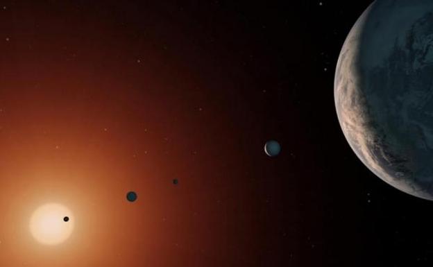 La inusitada posibilidad de agua en cinco exoplanetas de Trappist-1